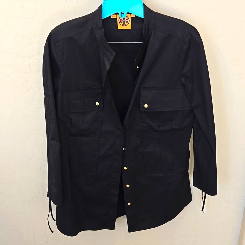 Black Tory Burch long blouse